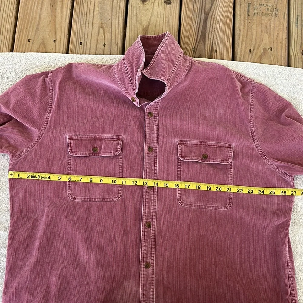 Lands’End Pocketed Corduroy Shirt Shacket XL - Picture 7 of 15